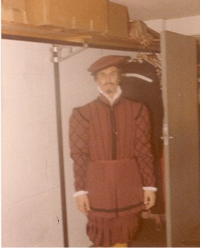 Scott in La Loca costume as pall bearer